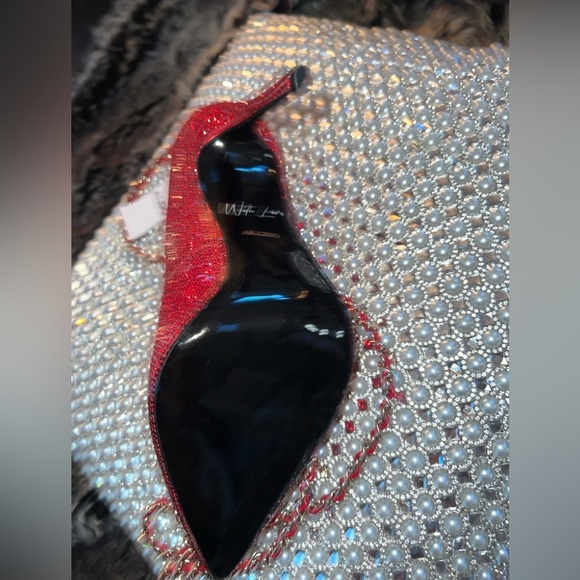 RARE NWT ALDO Tessyrazzle High Heel Rhinestone Crossbody Purse Shoulder Bag. - Picture 12 of 13